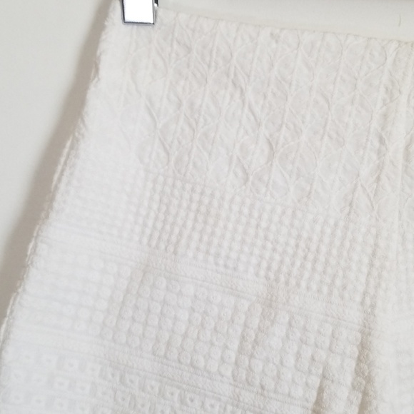 Free People White Embroidered Lined Shorts - Picture 2 of 6